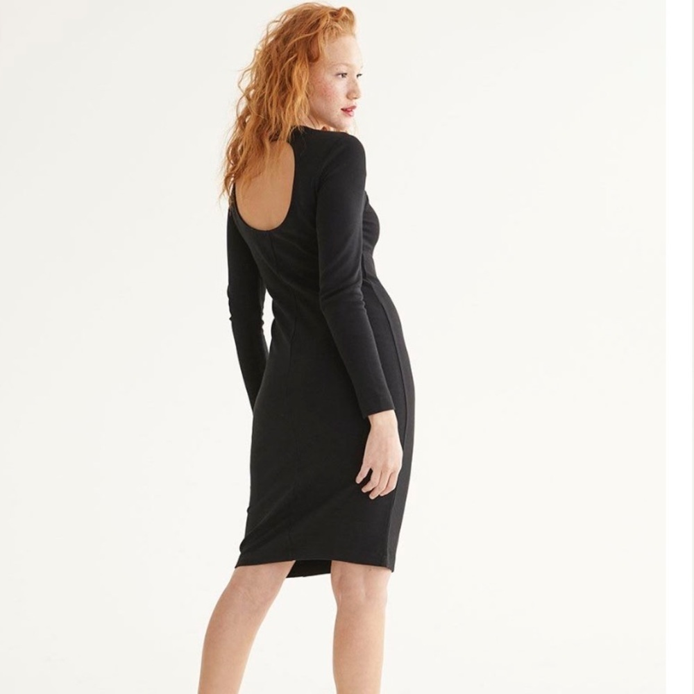 Long-Sleeve Bodycon Dress with Back Cut-Out
New with tag